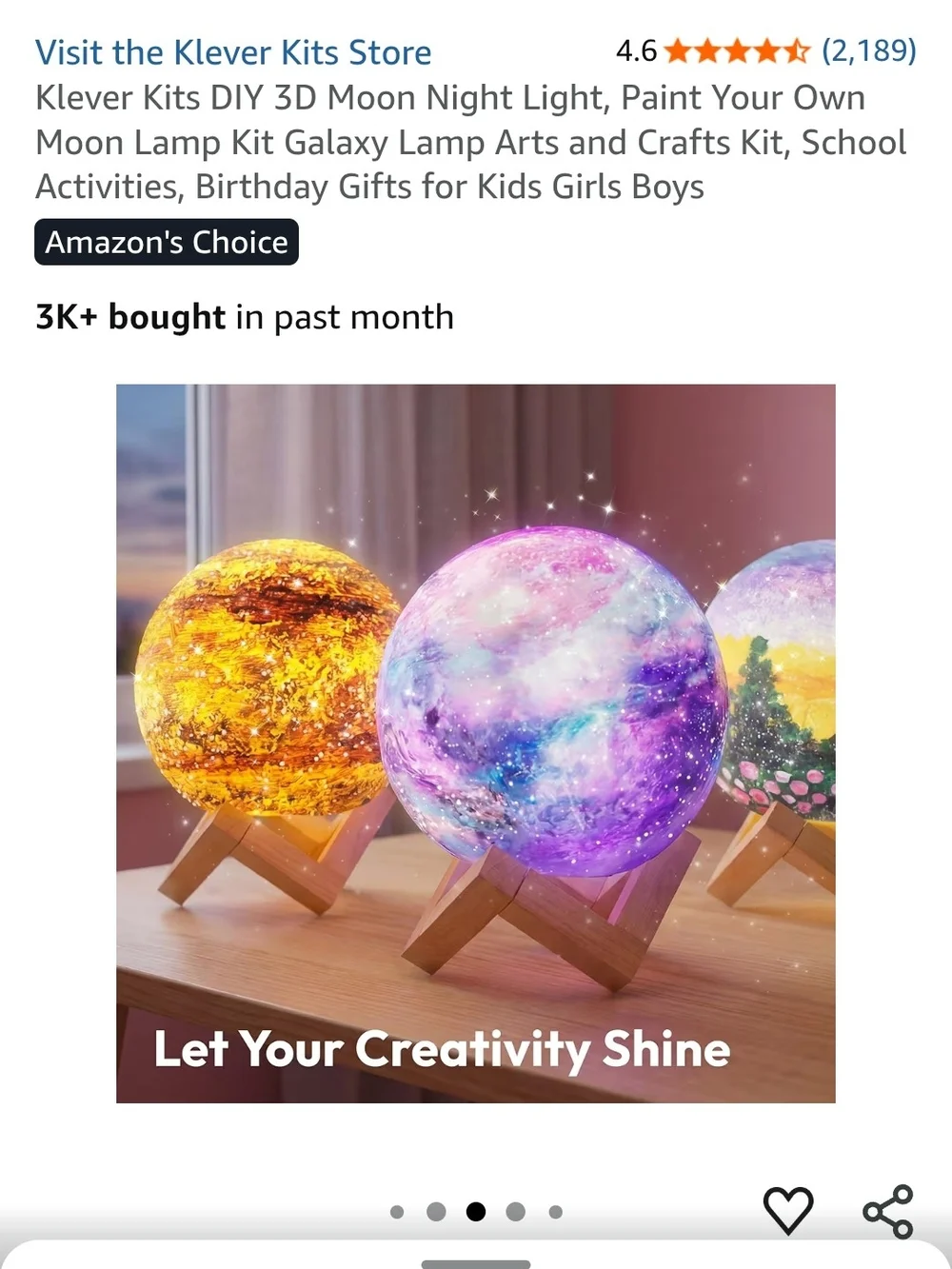 Moon Lamp Painting Kit – Purple Galaxy Kids Craft
